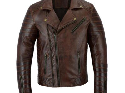 Leather Puffer Jacket